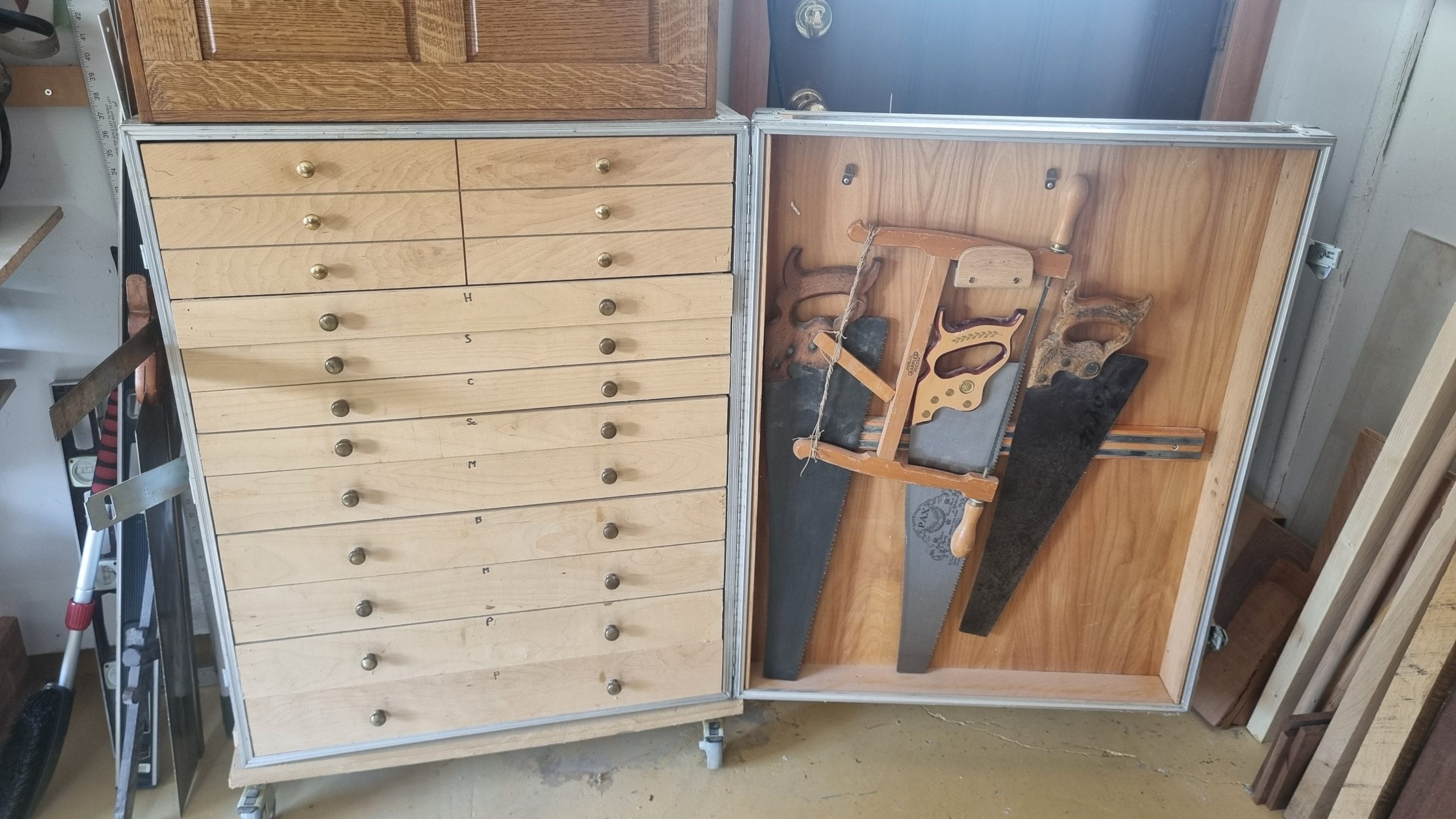 Machinist Tool Boxes - Wall 1 - Tall - Side Hinge